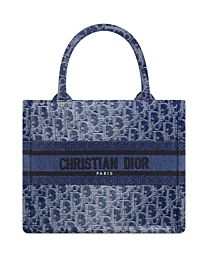 Christian Dior Small Dior Book Tote Blue