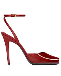 Saint Laurent Women's La Scandale Sandals In Patent Leather 